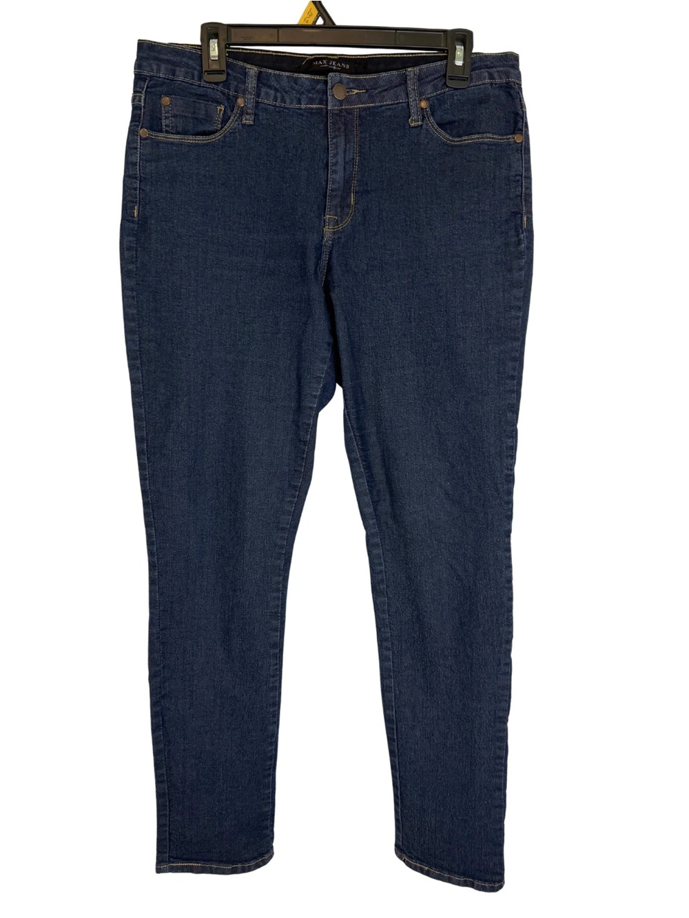 Max Jeans Women’s Skinny Jeans in Dark Blue